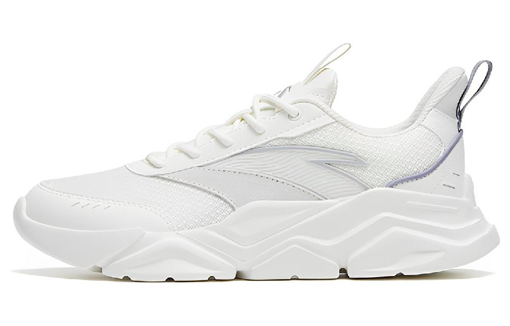 Anta Anti-Slip And Wear-Resistant Breathable Low-Top Sports Casual Shoes Women's White Gray