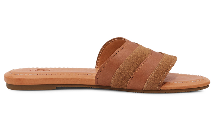 UGG Rubber Sole Abrasion Resistant Slide Slippers Women's Brown