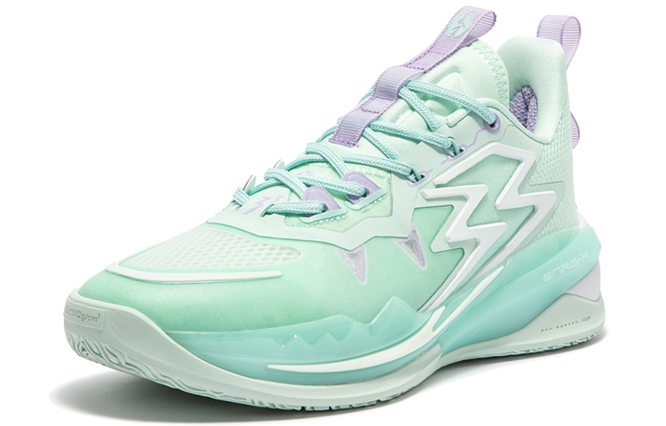 361° Big3 3.0 WMS Purple Xue Slip-Resistant Cushioning Wear-Resistant Low-Top Basketball Shoes Women's Refreshing Green