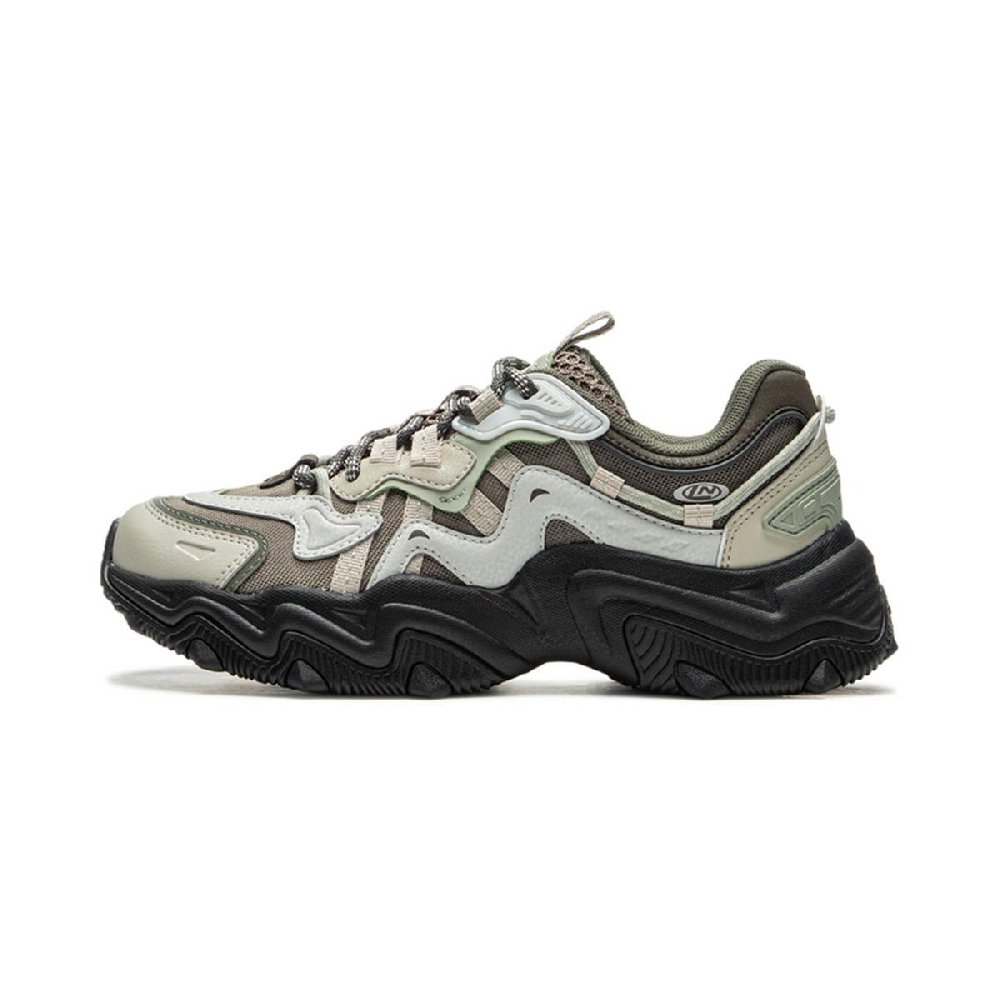 LiNing Cat's Claw Lite 2 Anti-Slip Wear-Resistant Low-Top Casual Shoes Women's Brown Gray