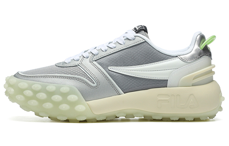 FILA Gara Cushioned Slip-Resistant Low-Top Casual Shoes Women's Silver Gray