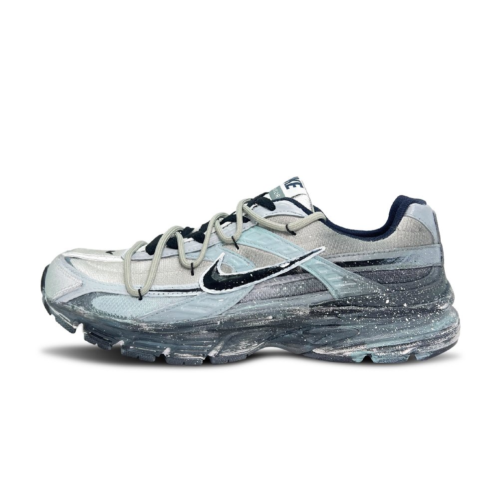 Nike Initiator Abrasion Resistant Low Top Casual Running Shoes Unisex Gray Blue