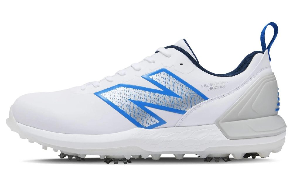 New Balance NB Fresh Foam X 2500 V4 A4 Cushioning, Wear Resistant Low Top Golf Shoes Unisex White Blue