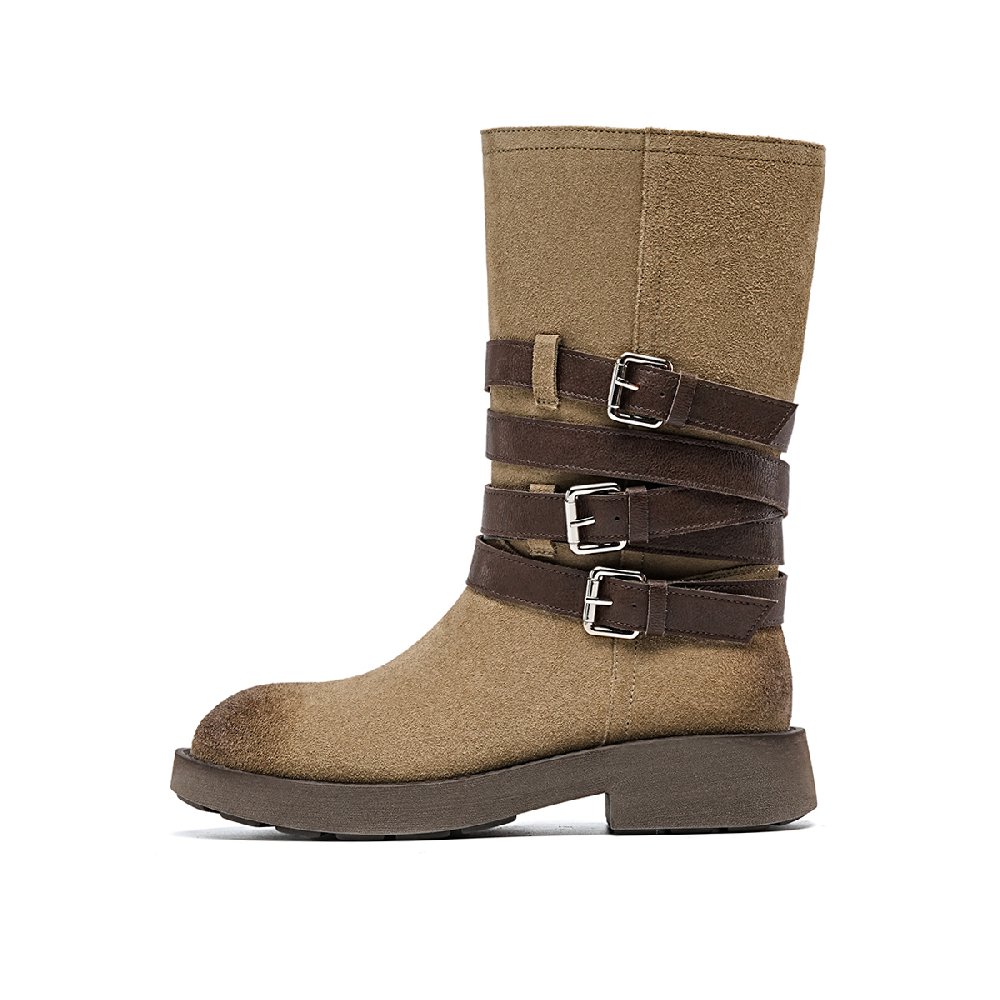 EBLAN Ankle Boots Women's Khaki
