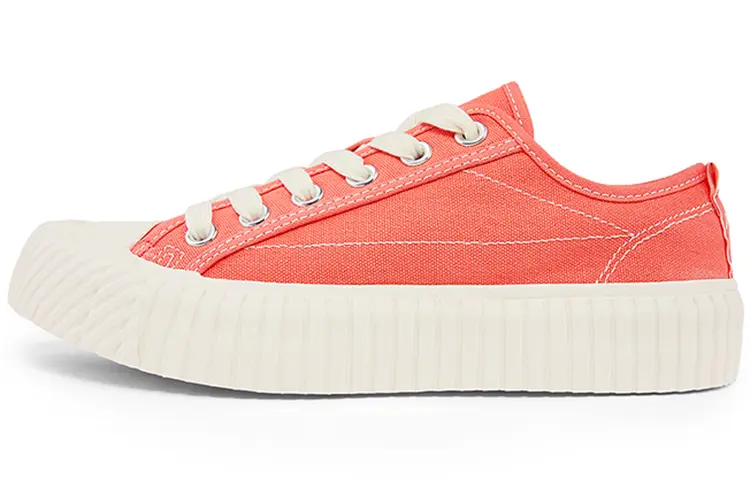 Kappa Low-Top Skateboard Shoes Unisex Coral Red