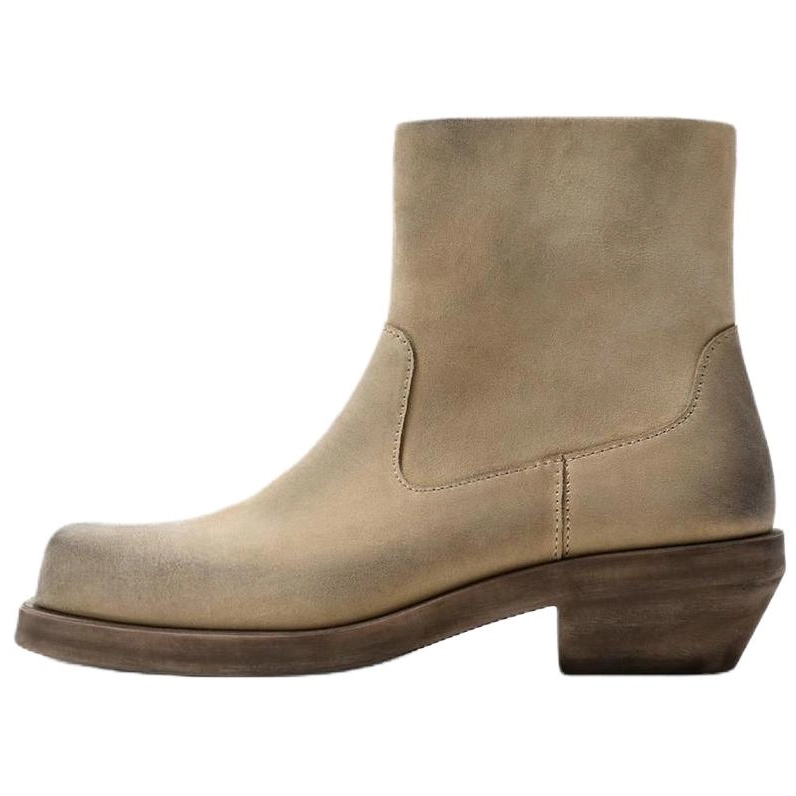 ZARA Ankle Boots Men's Sandy Brown