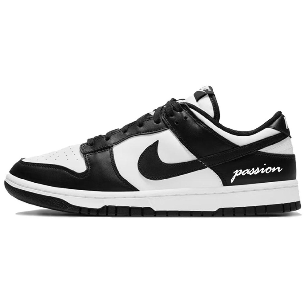 Nike Dunk Slip Resistant, Abrasion Resistant, Lightweight Low Top Skateboard Shoes Unisex Black White
