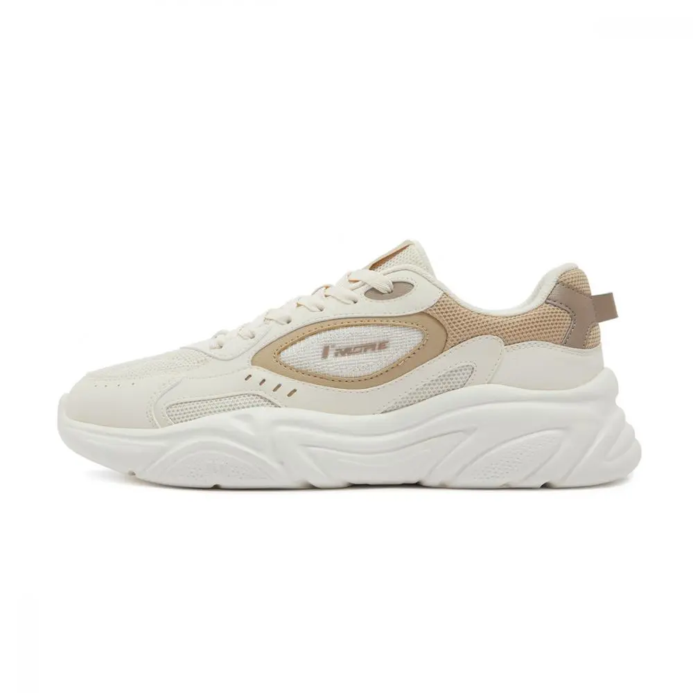 361° Cushioned Wear-Resistant Coverage Low-Top Casual Shoes Men's White Brown