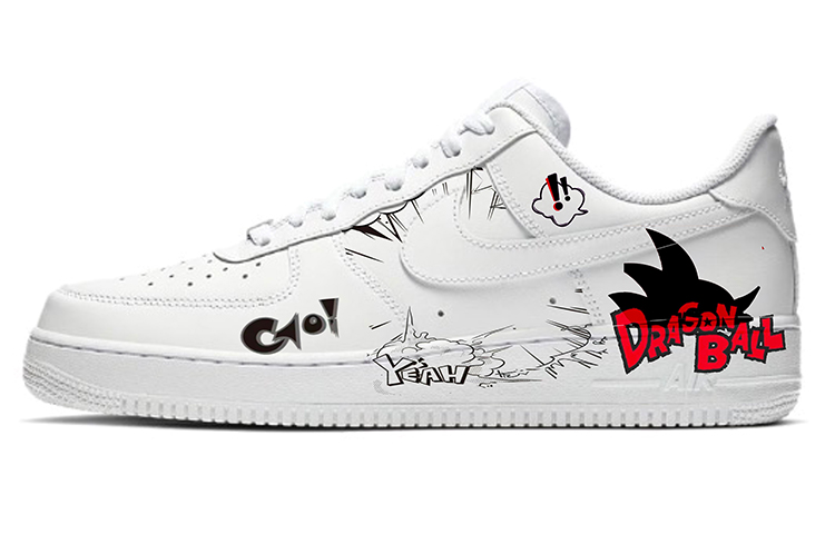 Nike Air Force 1 Low-Top Skateboard Shoes Men's Pure White