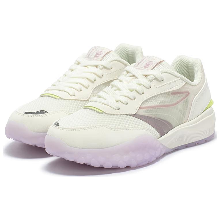361° Cushioning Wear-Resistant Low-Top Casual Shoes Women's White Purple