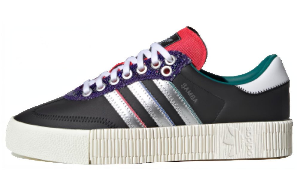 Adidas Samba Low Black Red Silver Women's