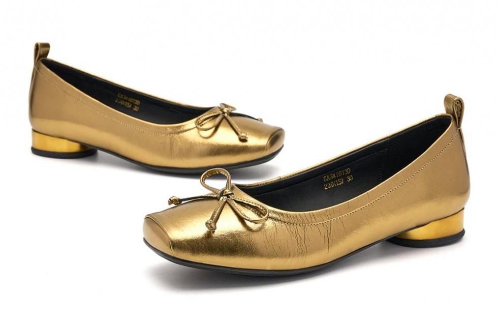 EBLAN Casual Single Shoes Women's Gold