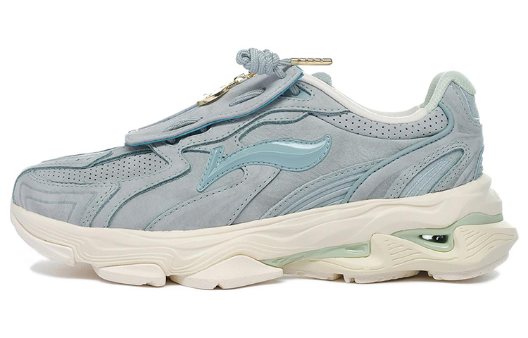 LI NING 1990 Casual Shoes Women's Low Top Wave Blue