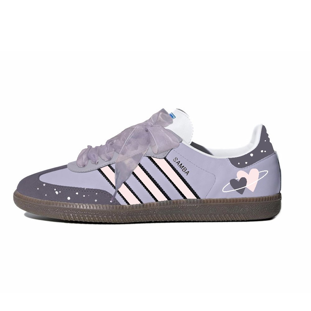 Adidas Originals SAMBA OG Low Top Skateboard Shoes Women's Light Purple