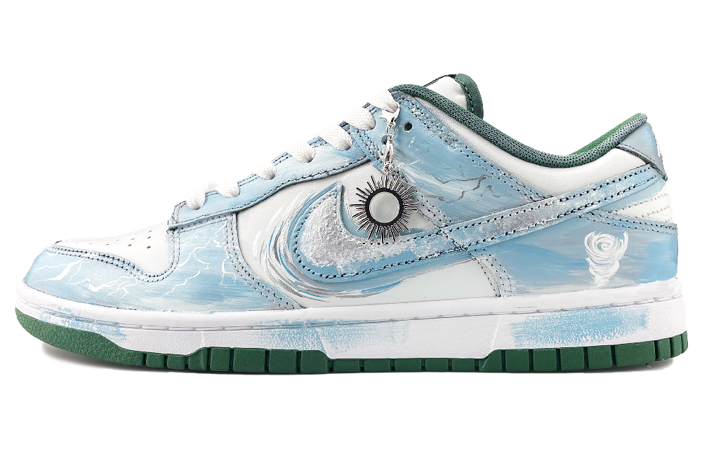 Nike Dunk Abrasion Resistant Low Top Skateboard Shoes Men's Blue White