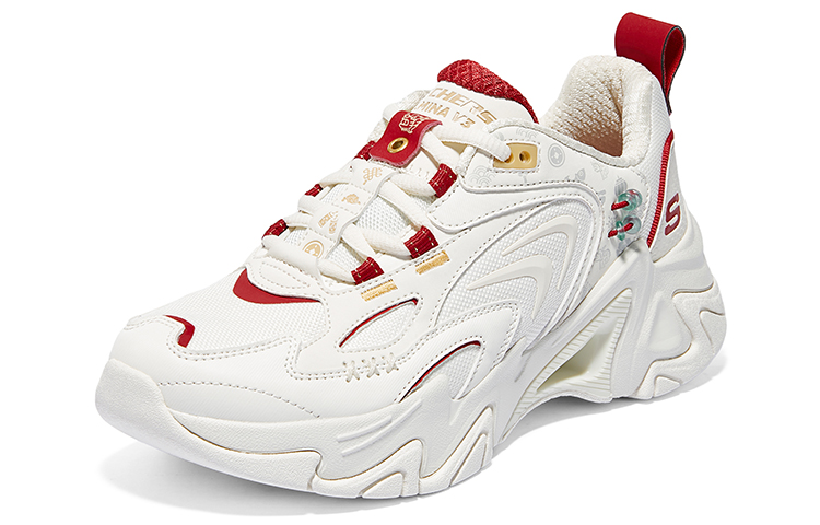 Skechers Stamina V3 Low-Top Casual Shoes Women's White Red