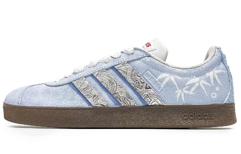 Adidas Neo VL Court Lifestyle Anti Slip Wear Resistant Low Top Skateboard Shoes Unisex Blue White