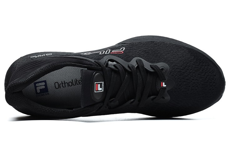 FILA Athletics Side Logo Low Top 'Triple Black'