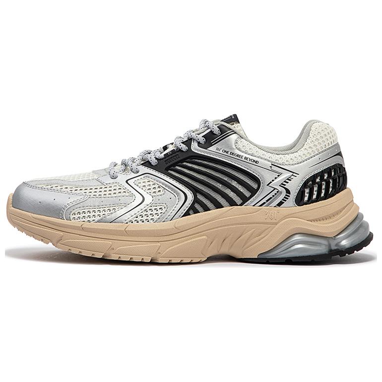361° Yearly Wheel SE Slip-Resistant Low-Top Chunky Sneakers Men's Silver Black