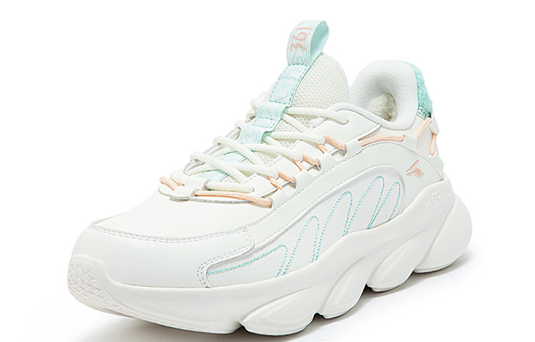 361° Spirit Fox Slip Resistant Low Top Winter Padded Running Shoes Women's White Green купить в интернет-магазине Yoocart с быстрой доставкой по России.