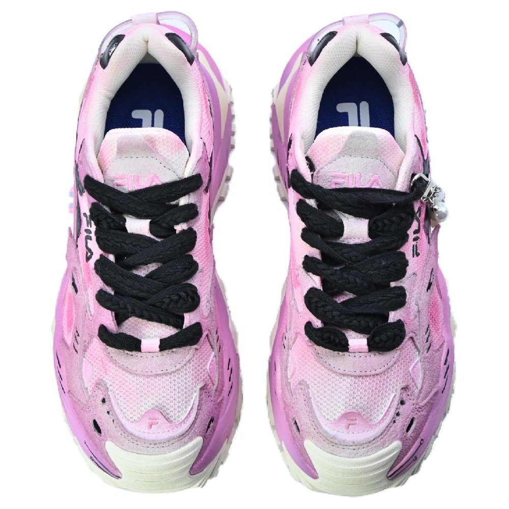 FILA Fusion Abrasion Resistant Coverage Balance Low Top Chunky Sneakers Women's Purple