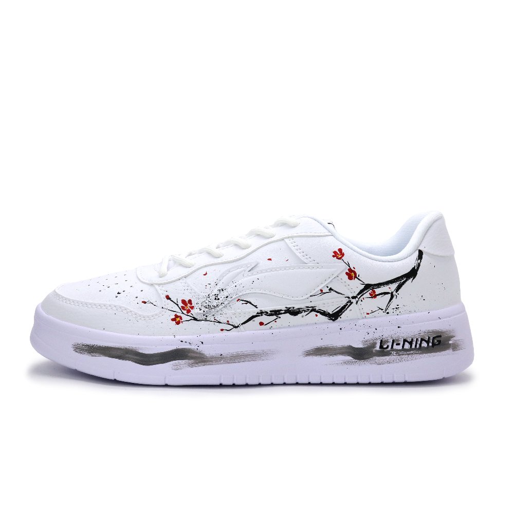 LiNing Pontoon Boats Lightweight And Breathable Low Top Skateboard Shoes Unisex Red White Black Gray