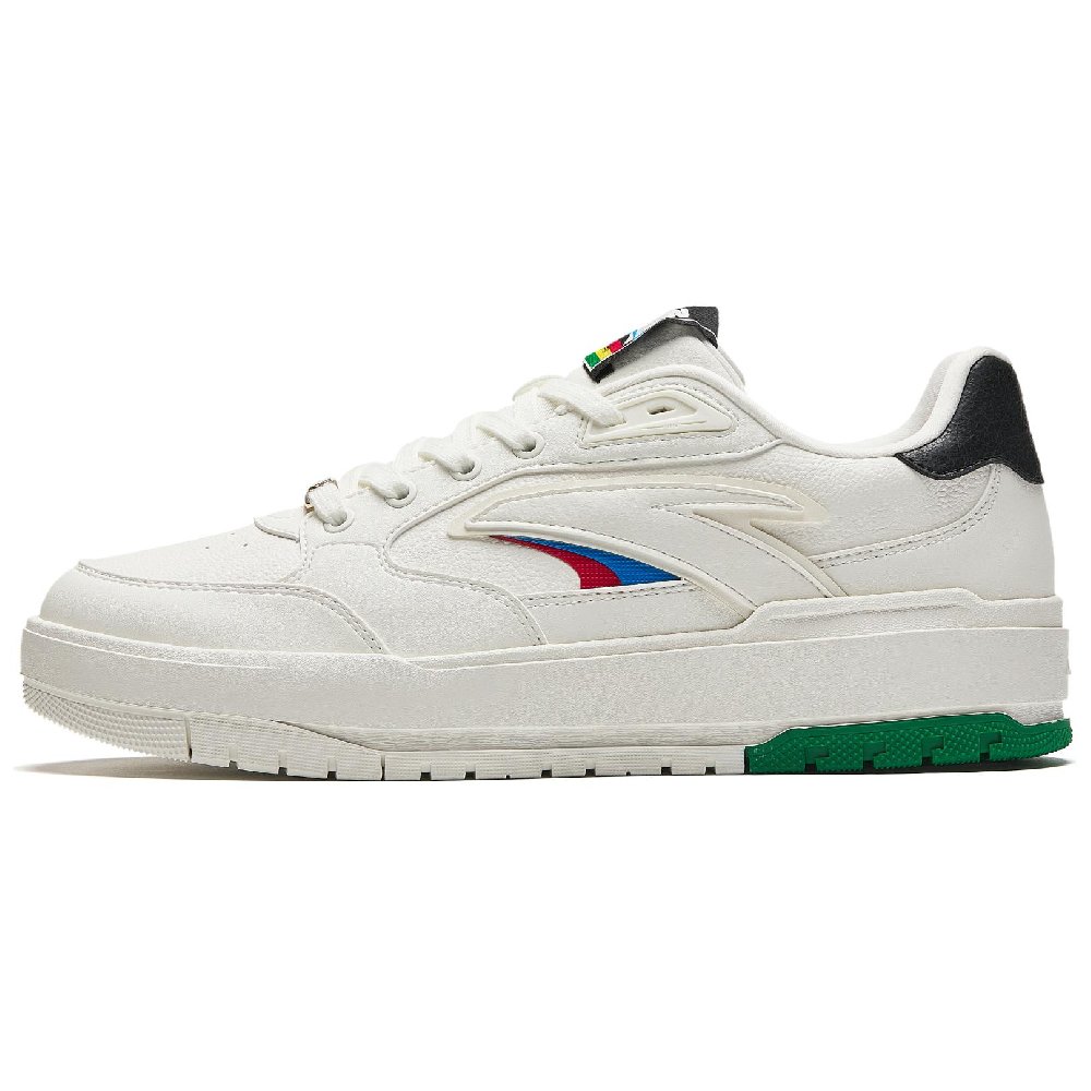 Anta 982 Anti-Slip Wear-Resistant Low-Top Skateboard Shoes Men's White
