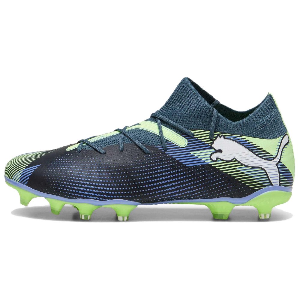 PUMA FUTURE 7 MATCH Soccer Shoes Men's Gray Blue