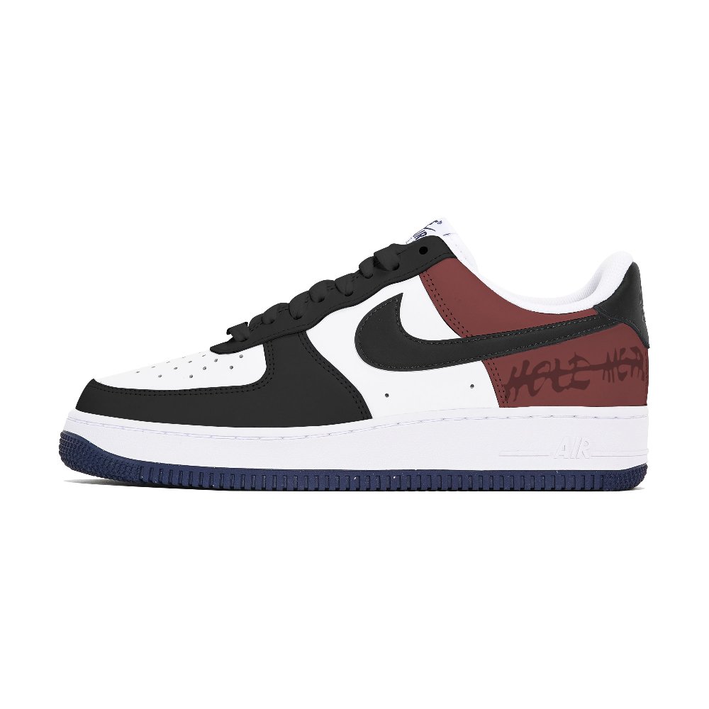 Nike Air Force 1 Tri-Experimental Laboratory Non-slip Lightweight Low-Top Skateboard Shoes Men's Black White