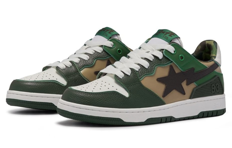 A BATHING APE SK8 STA Stylish Skateboarding Shoes Women's Classic Green купить в интернет-магазине Yoocart с быстрой доставкой по России.