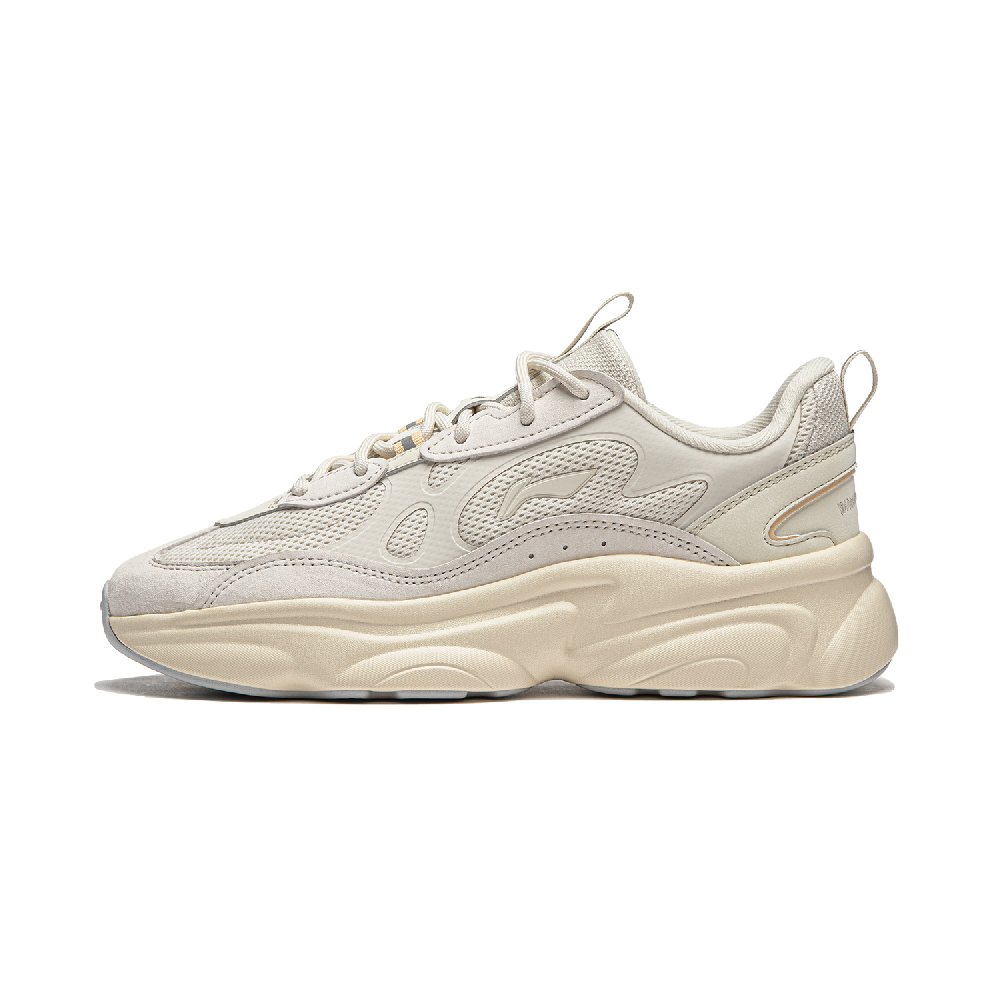 LiNing Milk Coconut 2.0 Anti-Slip Wear-Resistant Low-Top Casual Shoes Women's Pearl White