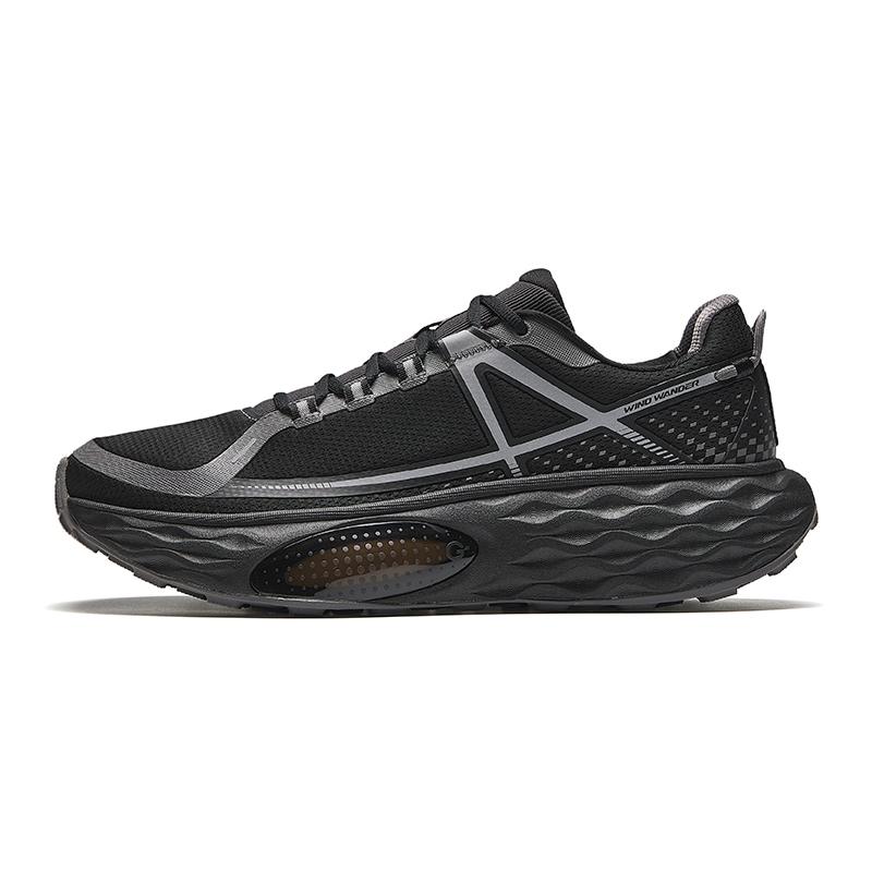 Anta ChengFeng Cushioning Anti-Slip And Wear-Resistant Low-Top Trail Running Running Shoes Women's Black Gray