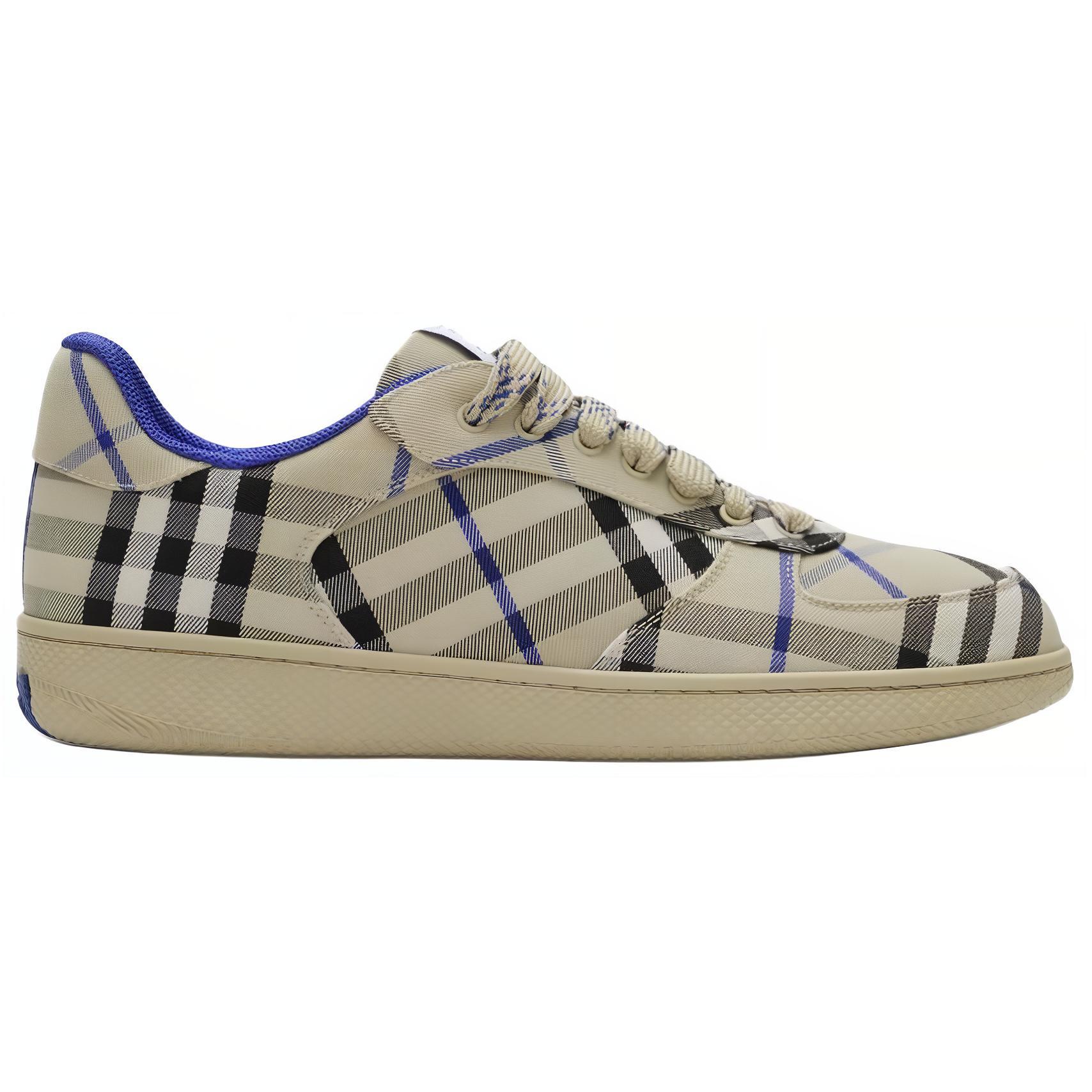 Burberry Terrace Plaid Low top Skateboard Shoes Men's Blue купить в интернет-магазине Yoocart с быстрой доставкой по России.