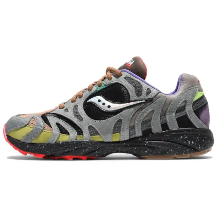 Bodega x Saucony Grid Azura 2000 Slip Resistant Abrasion Resistant Low top Running Shoes Unisex Gray
