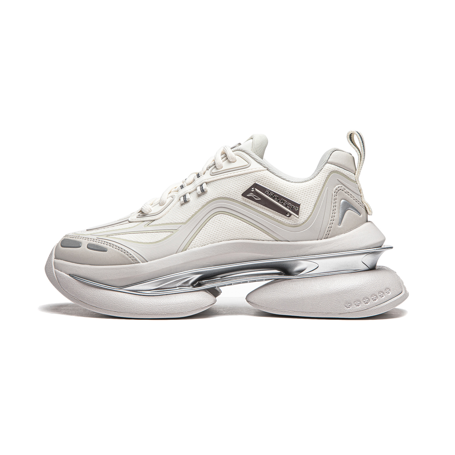 LiNing Project* Elliptic Sky Low top Casual Shoes Women's Ivory/Bellflower Gray
