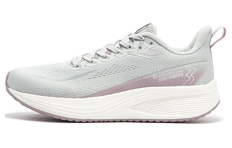 361° Cushioning Lightweight Low-Top Running Shoes Women's Gray Purple