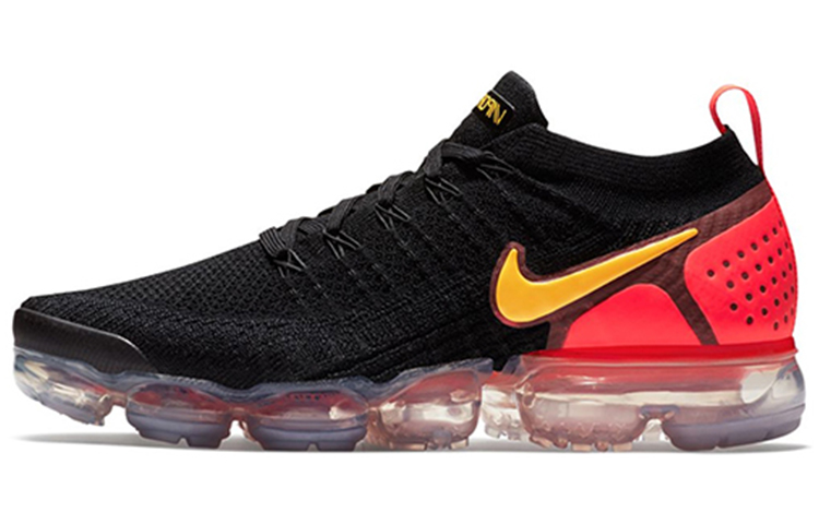 Nike Air VaporMax 2 Black Laser Orange Total Crimson