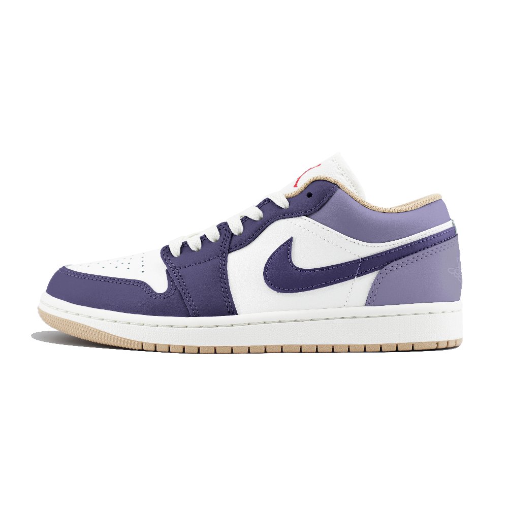 Jordan Air Jordan 1 LOW'Sail' Abrasion Resistant Low Top Vintage Basketball Shoes Men's Black Purple