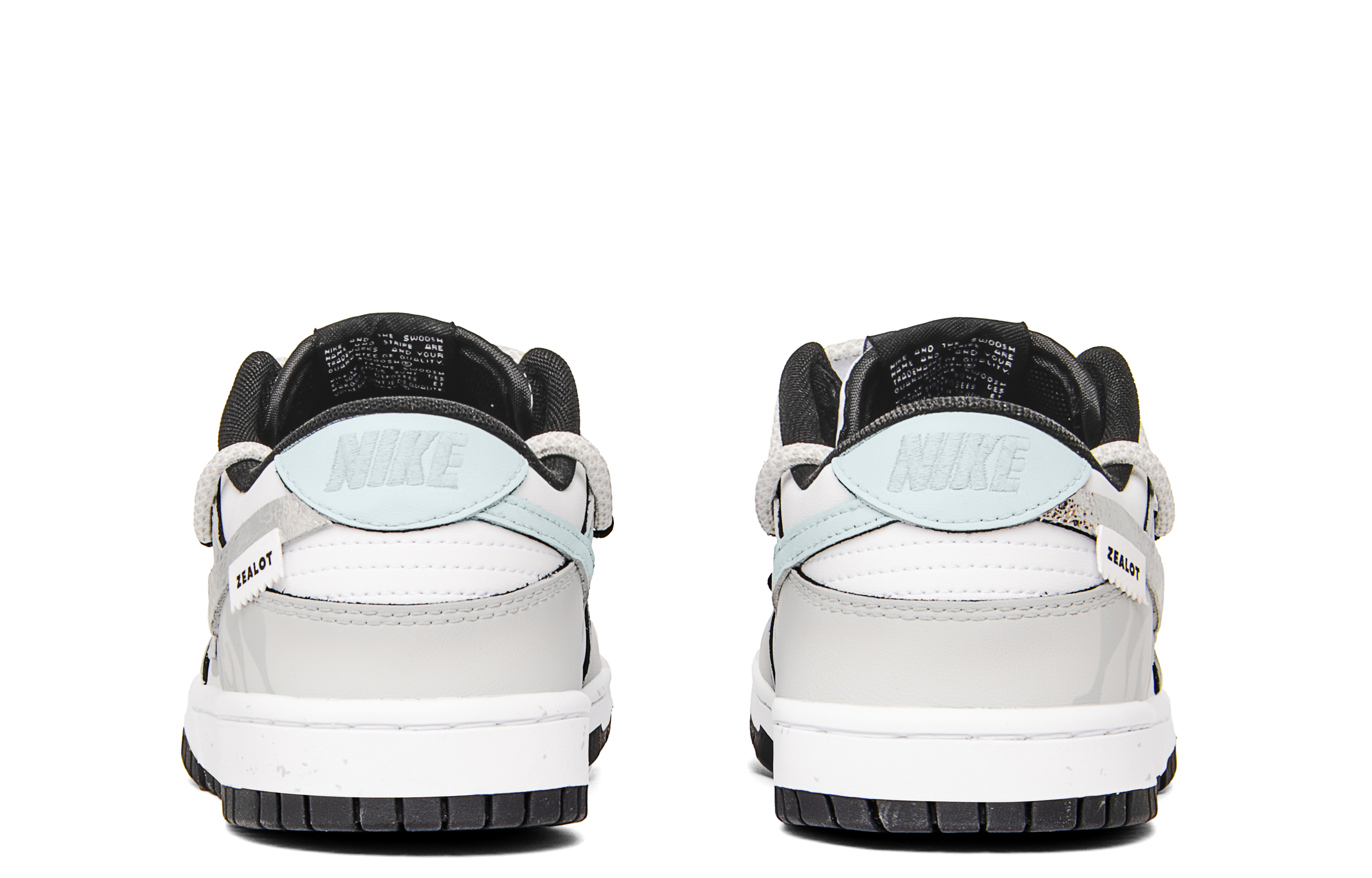 Nike Dunk Anti Slip Wear Resistant Low Top Skateboard Shoes Unisex White Silver купить в интернет-магазине Yoocart с быстрой доставкой по России.
