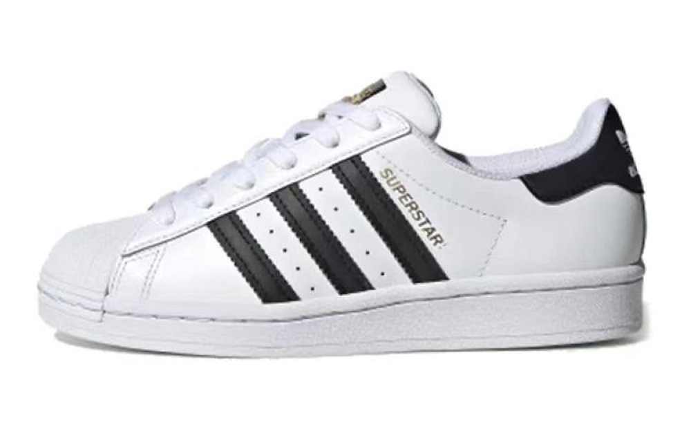 Adidas Originals SUPERSTAR Anti-Slip Wear-Resistant Low-Top Skateboard Shoes Unisex White Brown