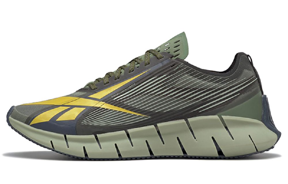 Reebok Zig 3D Storm Casual Shoes Unisex Low-Top Black/Green/Yellow