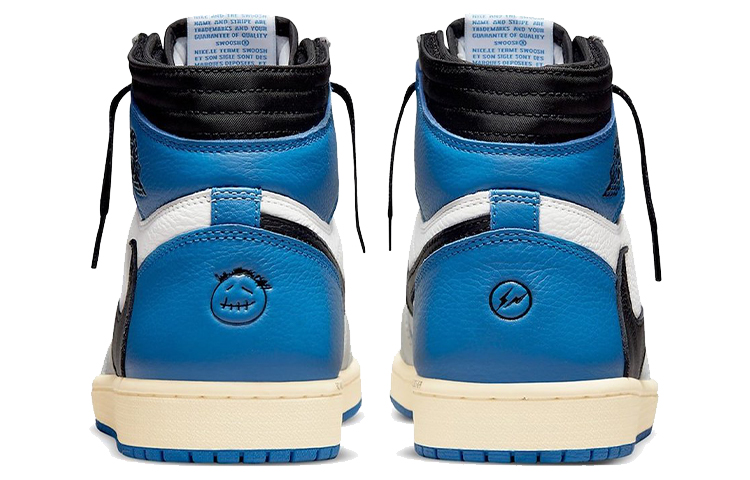 Air Jordan 1 Retro High X Fragment Design X Travis Scott 'Sail Black Military Blue'