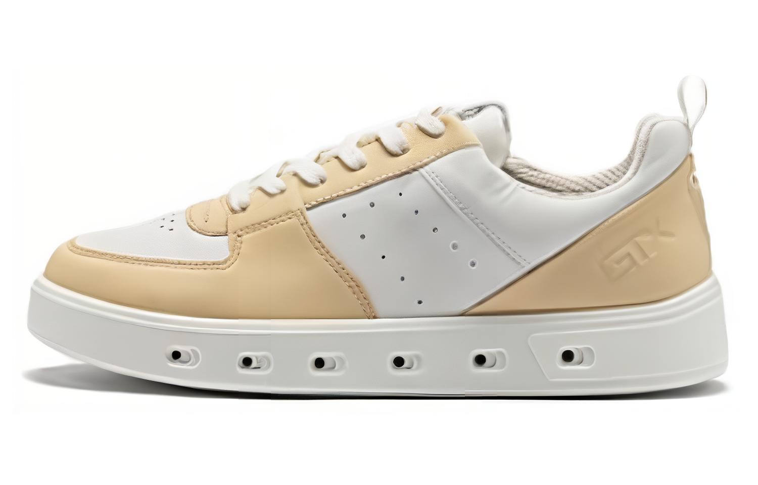 Ecco Low top Skateboard Shoes Men's Apricot White