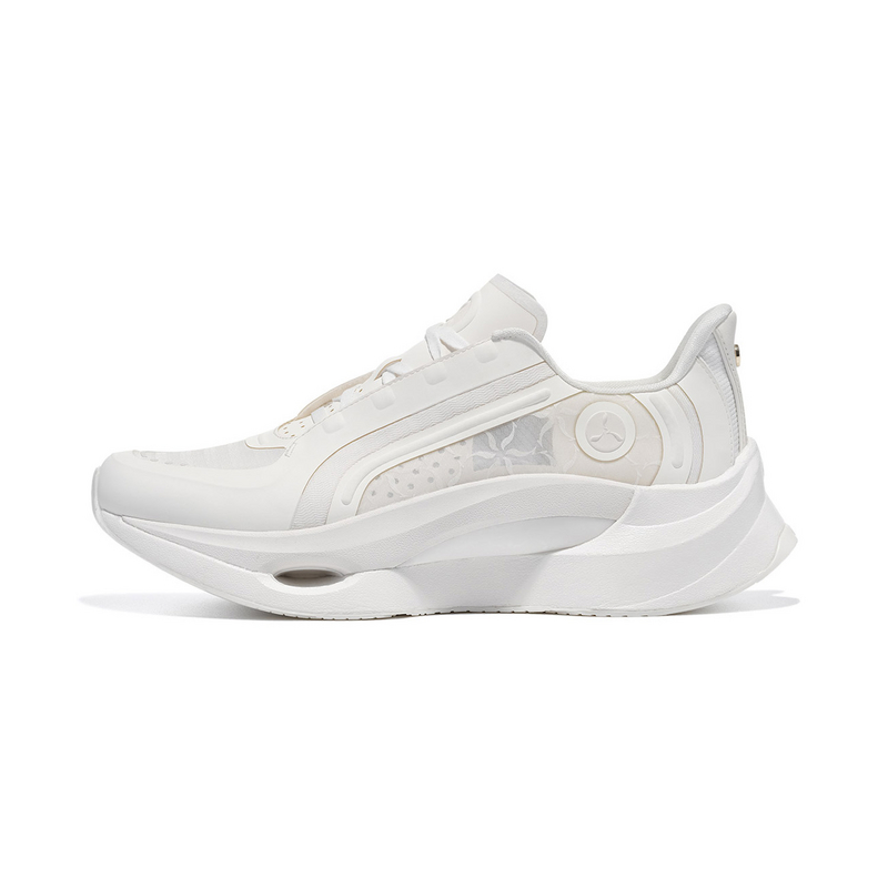 LI NING 1990 Glimpse Abrasion Resistant Slip Resistant Low Top Casual Shoes Women's Ecru