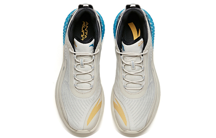 Anta Running Collection Cushioning Anti-Slip And Wear-Resistant Low-Top Running Shoes Men's Gray Black Blue купить в интернет-магазине Yoocart с быстрой доставкой по России.