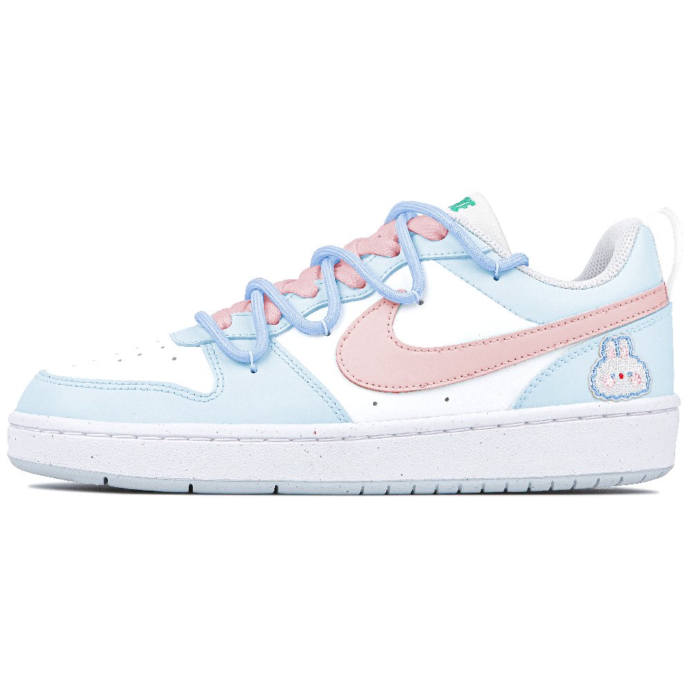 Nike Court Borough Low Love Rabbit Anti-Slip Wear-Resistant Low-Top Skateboard Shoes GS Blue