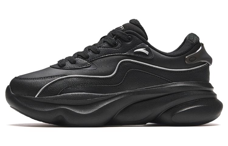 Anta Abrasion Resistant Low Top Casual Shoes Women's Black
