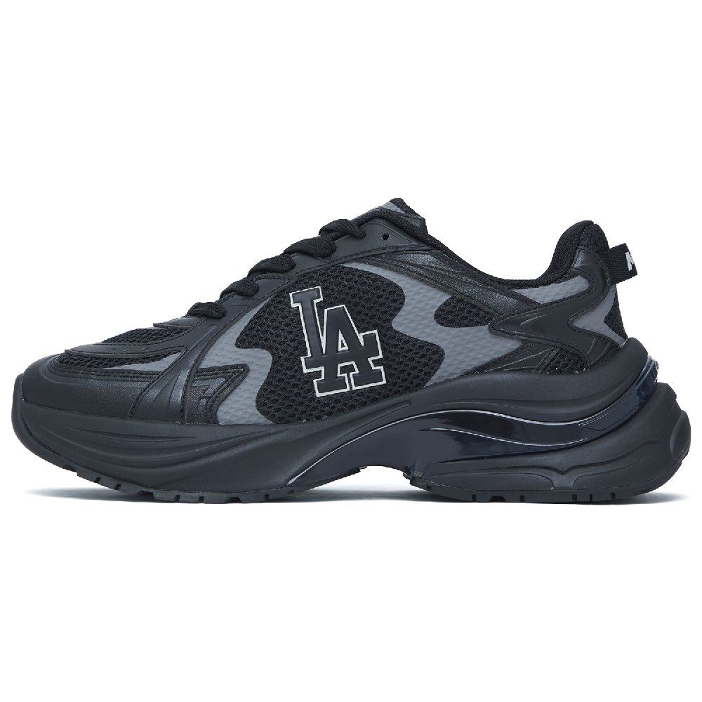 MLB Curve Runner Anti Slip Wear Resistant Low Top Running Shoes Unisex Black