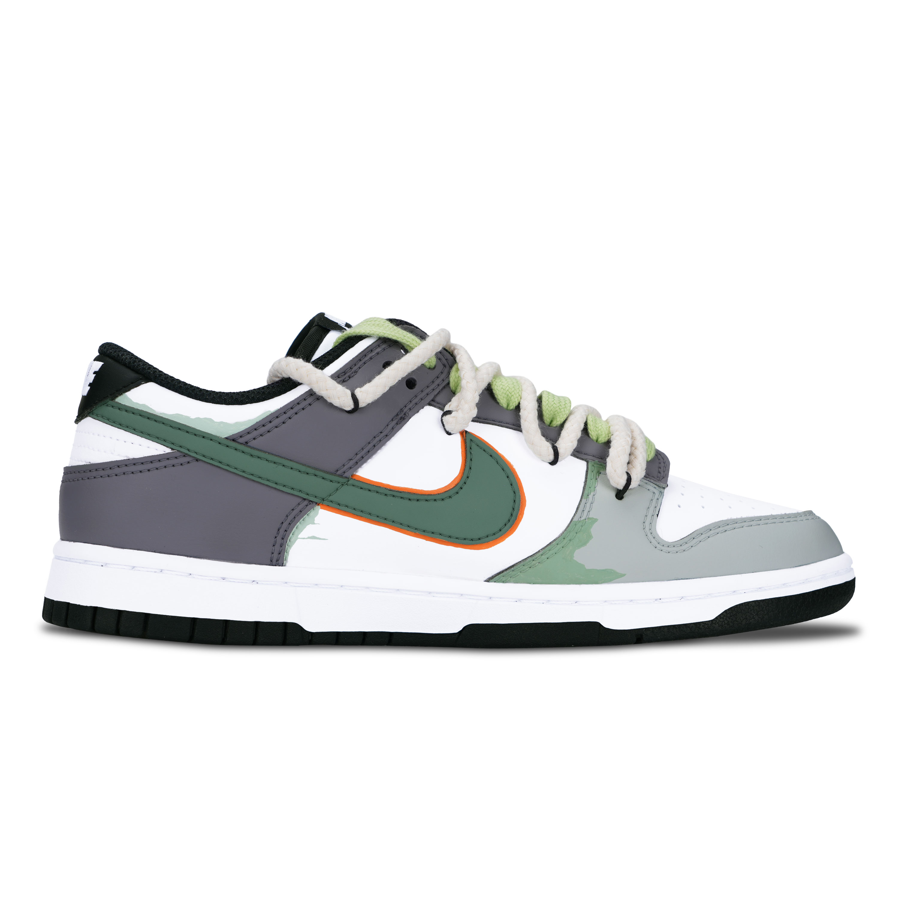 Nike Dunk Black White, Exploring The Mystery Anti Slip Wear Resistant Low Top Skateboard Shoes Unisex Olive Green купить в интернет-магазине Yoocart с быстрой доставкой по России.