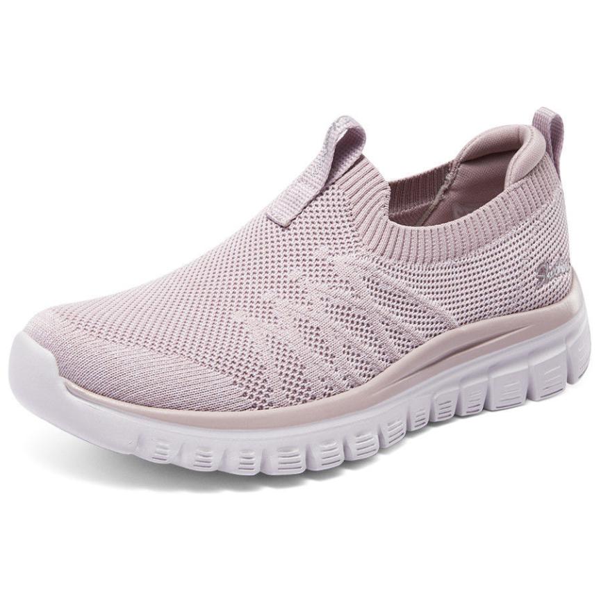 Skechers Cushioning, Wear Resistant Low Top Casual Shoes Women's Purple